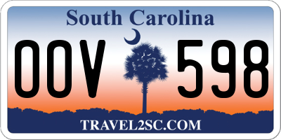 SC license plate OOV598