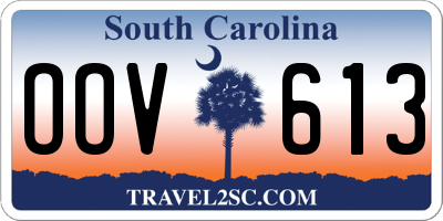 SC license plate OOV613