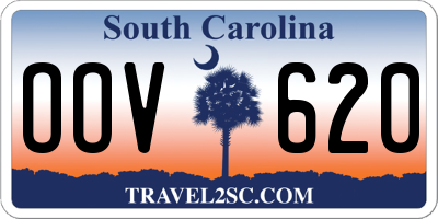 SC license plate OOV620