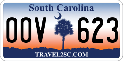 SC license plate OOV623