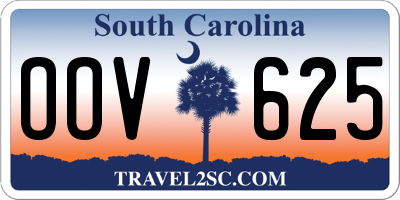 SC license plate OOV625