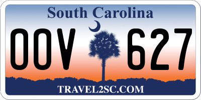 SC license plate OOV627