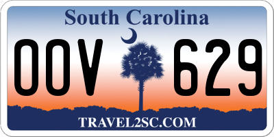 SC license plate OOV629