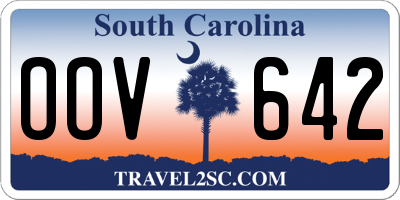 SC license plate OOV642