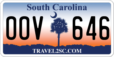 SC license plate OOV646