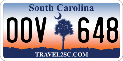 SC license plate OOV648