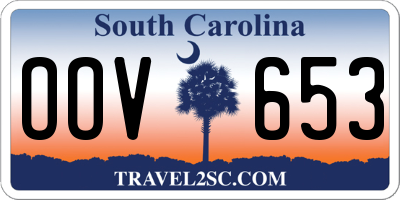SC license plate OOV653