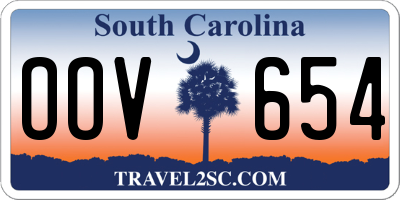 SC license plate OOV654