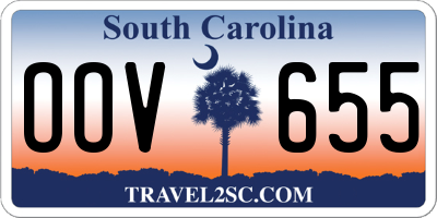 SC license plate OOV655