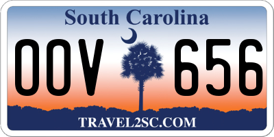 SC license plate OOV656