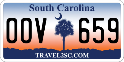 SC license plate OOV659