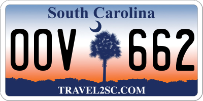 SC license plate OOV662