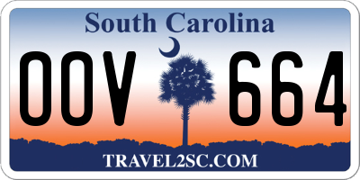 SC license plate OOV664