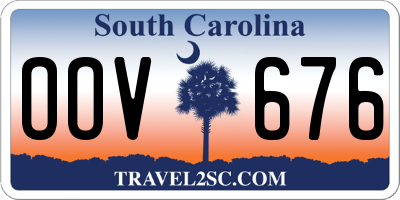 SC license plate OOV676