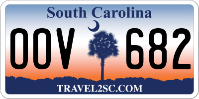 SC license plate OOV682