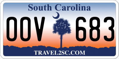 SC license plate OOV683