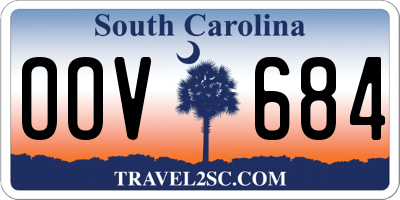 SC license plate OOV684