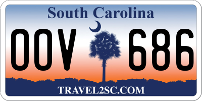 SC license plate OOV686