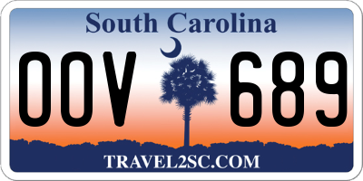 SC license plate OOV689