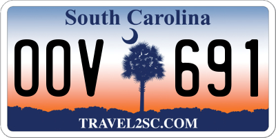 SC license plate OOV691