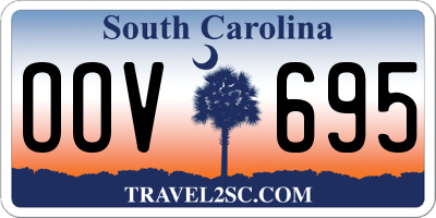 SC license plate OOV695