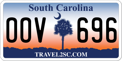 SC license plate OOV696