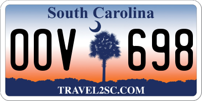 SC license plate OOV698
