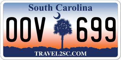 SC license plate OOV699
