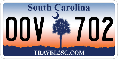 SC license plate OOV702