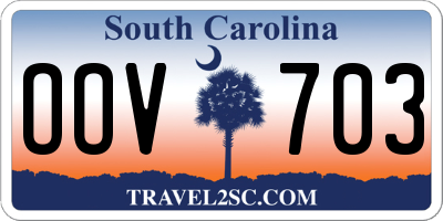 SC license plate OOV703
