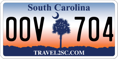 SC license plate OOV704