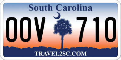 SC license plate OOV710