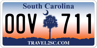 SC license plate OOV711