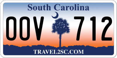 SC license plate OOV712