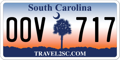 SC license plate OOV717