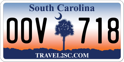 SC license plate OOV718