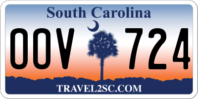 SC license plate OOV724