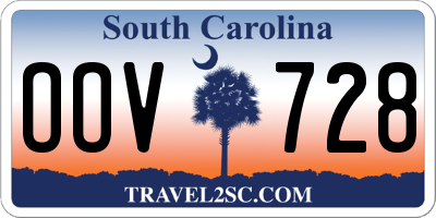 SC license plate OOV728