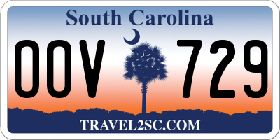 SC license plate OOV729