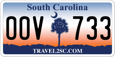 SC license plate OOV733
