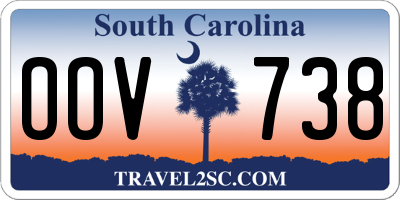 SC license plate OOV738
