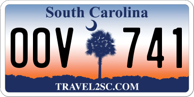 SC license plate OOV741