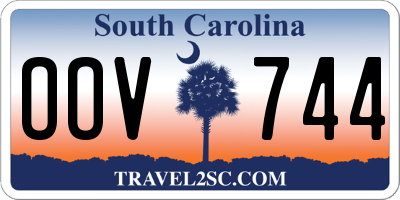 SC license plate OOV744