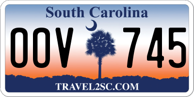 SC license plate OOV745