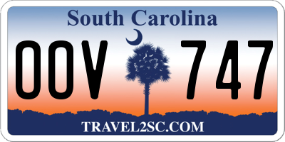 SC license plate OOV747