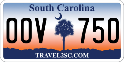SC license plate OOV750