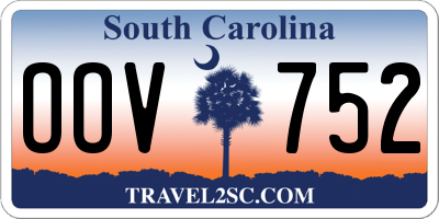 SC license plate OOV752