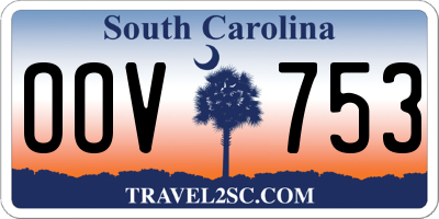 SC license plate OOV753