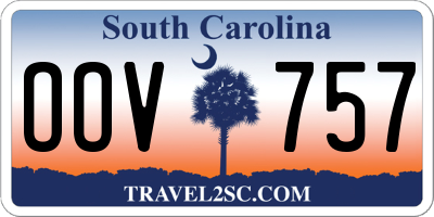SC license plate OOV757