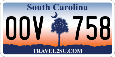 SC license plate OOV758